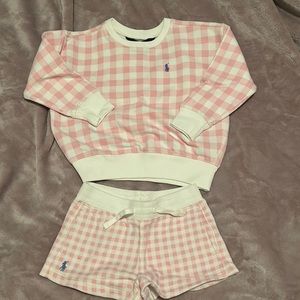 Toddler Girl 2pc Polo Short Set